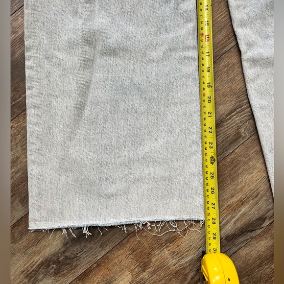 ZARA Women's High Rise Wide Leg Full Length Jean Light Wash Size 10 - Picture 7 of 7